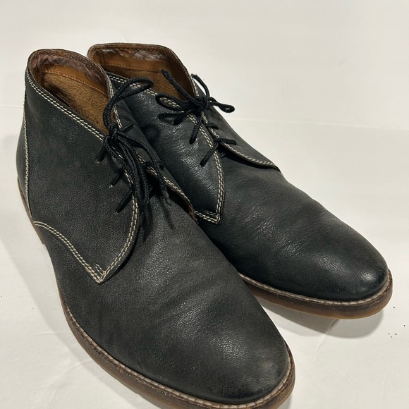 Bostonian Men's Chukka Ankle Boots Black Glove Soft Leather Size 9.5 - Picture 1 of 6